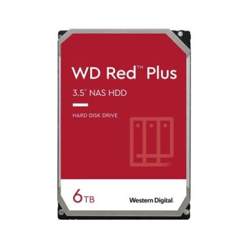Western Digital Red Plus 6TB NAS 3.5 Inch 5640 RPM Hard Disk Drive